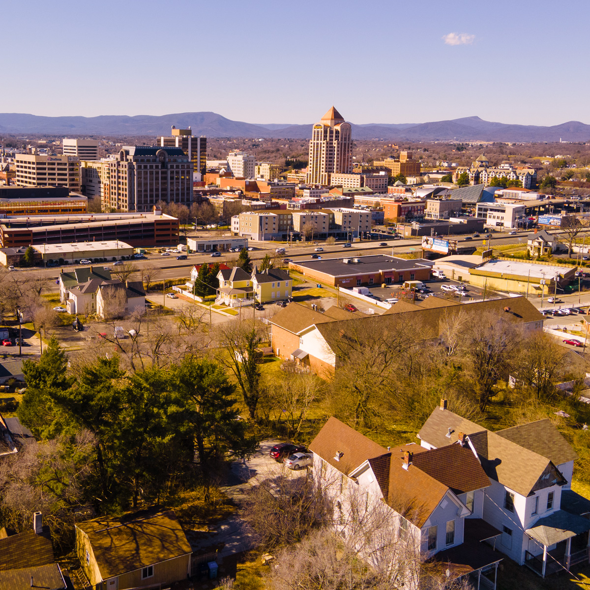 landscape view of roanoke